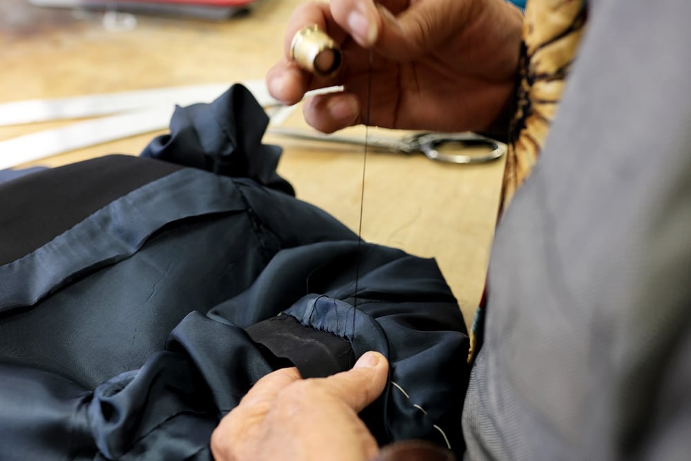 Nick Lopez Tailoring - sawing